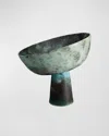 L'objet Medium Terra Bowl On Stand In Bronze