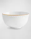 L'objet White Neptune Cereal Bowl In White/gold