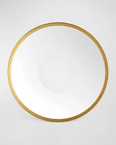 L'objet Neptune 24k Gold-rimmed Coupe Bowl In White/gold
