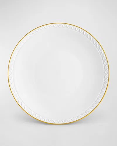 L'objet Neptune 24k Gold-rimmed Dessert Plate In White