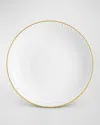 L'objet Neptune Porcelain Dessert Plate In White/gold