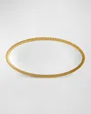 L'objet Neptune 24k Gold-rimmed Oval Platter, 14" In White/gold