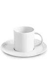 L'objet Neptune Espresso Cup And Saucer In White
