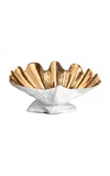 L'objet Neptune Gold Centerpiece In White