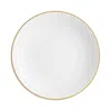 L'objet Neptune Gold Dinner Plate In White