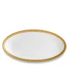 L'objet Neptune 24k Gold-rimmed Oval Platter, 14" In Gold