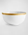 L'objet Neptune Large Porcelain Bowl In White/gold
