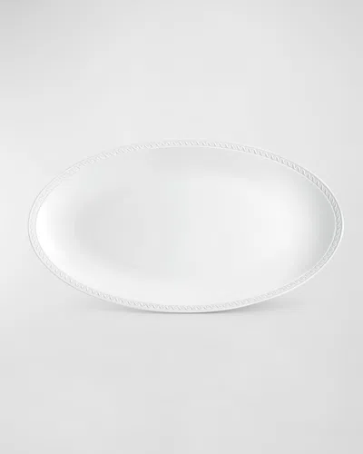 L'objet Neptune Oval Platter, 21" In White