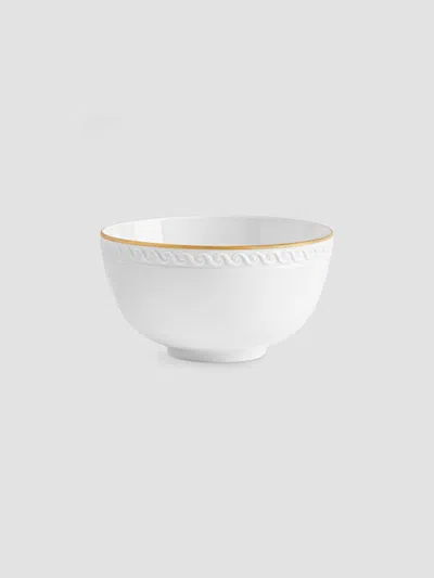 L'objet Neptune Porcelain & 24k Gold Cereal Bowl In White