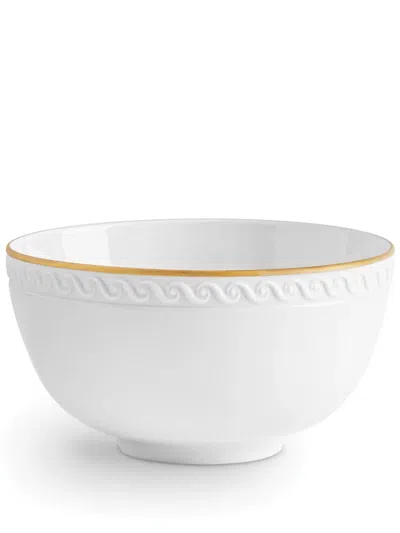 L'objet White Neptune Cereal Bowl In Gold