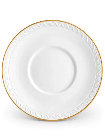 L'objet Neptune Porcelain Saucer Plate In Gold