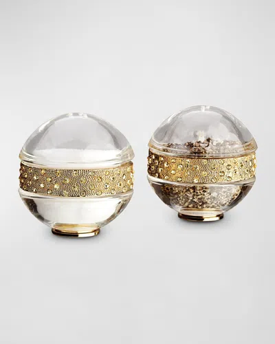 L'objet Pave Band Spice Jewels, Set Of 2 In Gold