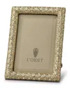 L'objet Rectangular Pave Frame 2x3 In Gold