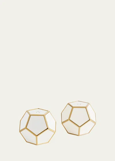 L'objet Pentagon Spice Jewels, Set Of 2 In White