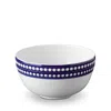 L'objet Perlée Cereal Bowl (14cm) In Blue/white