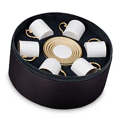 L'OBJET L'OBJET PERLEE ESPRESSO CUP AND SAUCER GIFT BOX