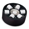 L'objet Perlee Espresso Cup And Saucer Gift Box In Silver