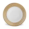 L'objet Perlee Gold Charger Plate In Gold And White