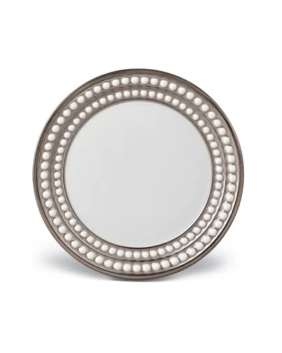 L'OBJET PERLEE PLATINUM BREAD AND BUTTER PLATE