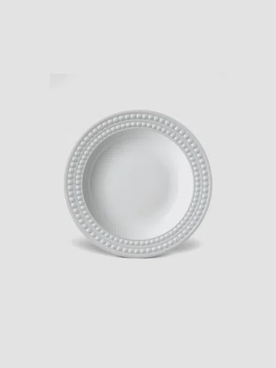 L'objet Perlée Porcelain & Platinum Soup Plate