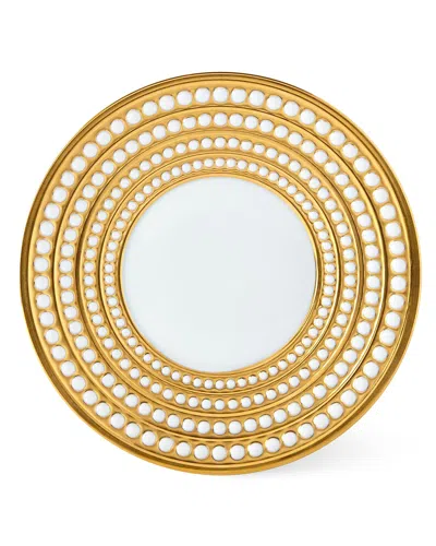L'objet Perlee Saucer, Gold In Gold, White