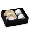 L'objet Perlee Teacup And Saucer Gift Box In Gold
