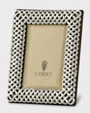 L'objet Platinum Braid 2" X 3" Picture Frame In Metallic