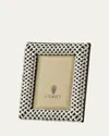 L'objet Platinum Braid 2" X 3" Picture Frame In Multi