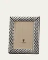 L'objet Platinum Braid 4" X 6" Picture Frame In Multi