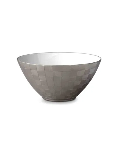 L'objet Platinum Plated & Porcelain Bowl In Neutral