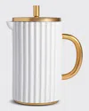 L'objet Porcelain French Coffee Press In White
