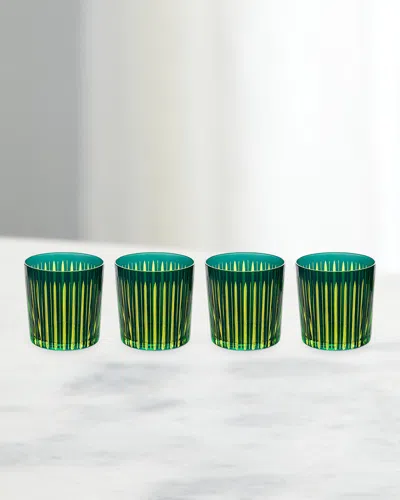 L'OBJET PRISM 13 OZ. DOUBLE OLD-FASHIONED GLASSES, SET OF 4