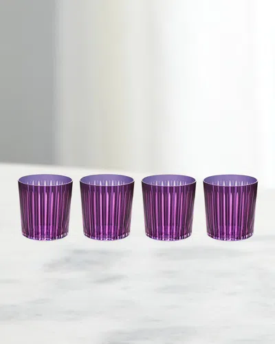 L'OBJET PRISM 13 OZ. DOUBLE OLD-FASHIONED GLASSES, SET OF 4