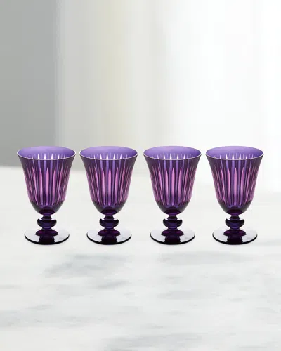 L'OBJET PRISM 9 OZ. WINE GLASSES, SET OF 4