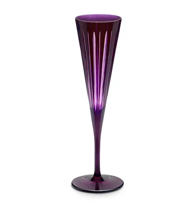 L'objet Prism Champagne Flutes In Purple