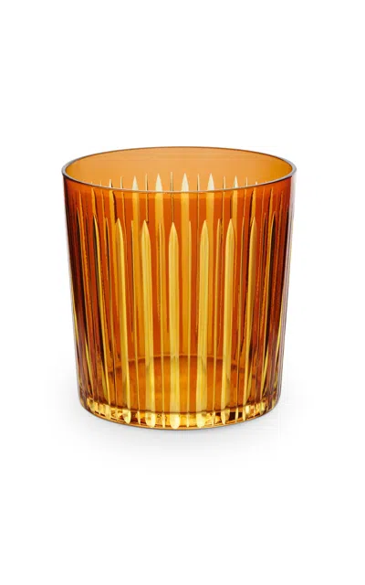 L'objet Prism Old Fashioned Glasses Set Of Four In Amber