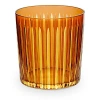L'objet Prism 13 Oz. Double Old-fashioned Glasses, Set Of 4 In Amber