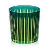 L'objet Prism 13 Oz. Double Old-fashioned Glasses, Set Of 4 In Green