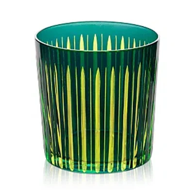 L'objet Prism 13 Oz. Double Old-fashioned Glasses, Set Of 4 In Green