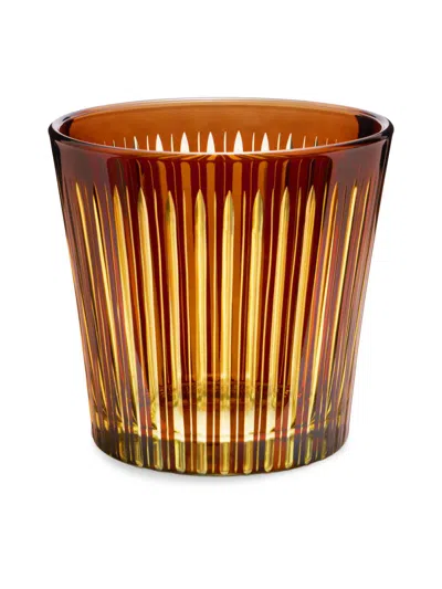 L'objet Prism Glass Ice Bucket With Tongs In Brown