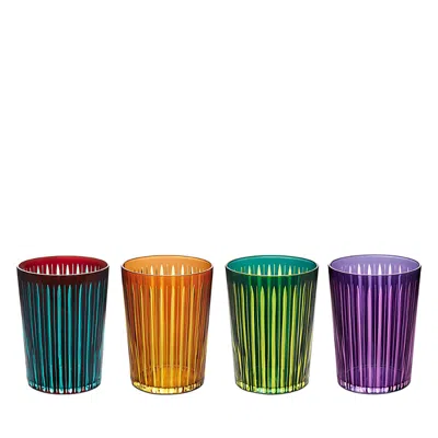 L'objet Prism Double Old Fashioned Glass Set In Multicolour