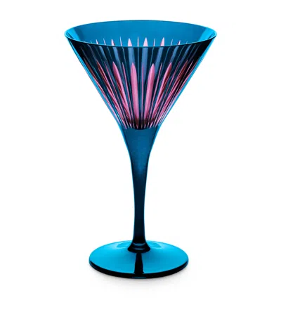 L'objet Prism Martini Glasses In Blue