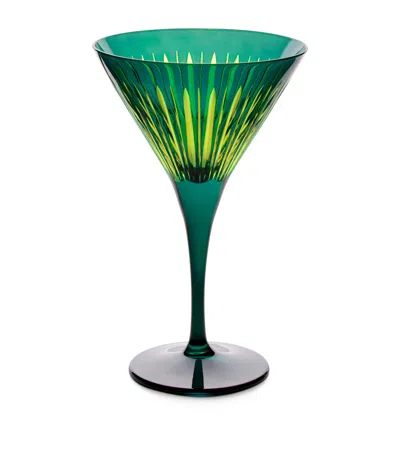 L'objet Prism Martini Glasses In Green