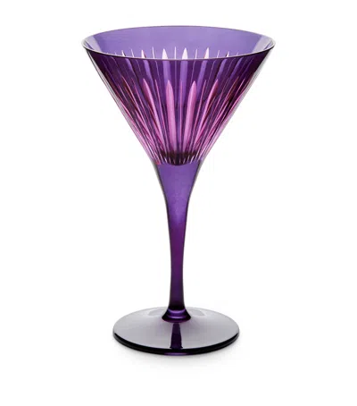 L'objet Prism Martini Glasses In Purple