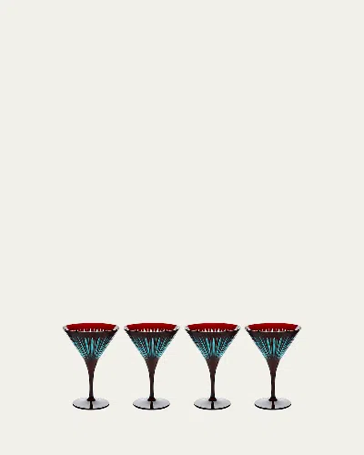 L'OBJET PRISM MARTINI GLASSES, SET OF 4