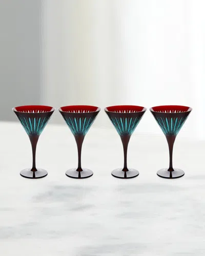 L'OBJET PRISM MARTINI GLASSES, SET OF 4