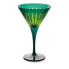 L'objet Prism Martini Glasses, Set Of 4 In Green