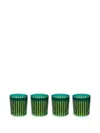 L'objet Prism Set Of 4 Glasses In Green