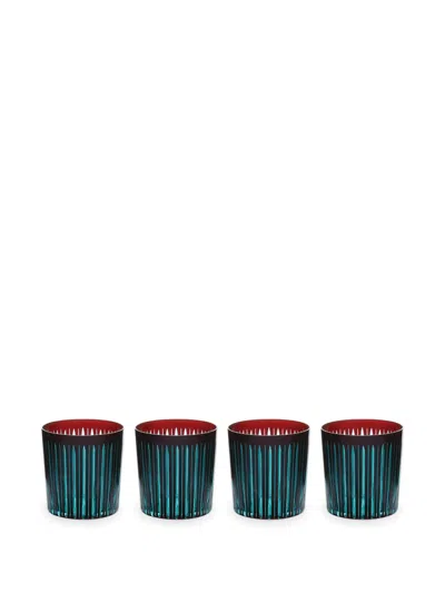 L'OBJET PRISM OLD FASHIONED GLASSES (SET OF FOUR)