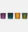 L'objet Prism Double Old Fashioned Glass Set In Multicolour